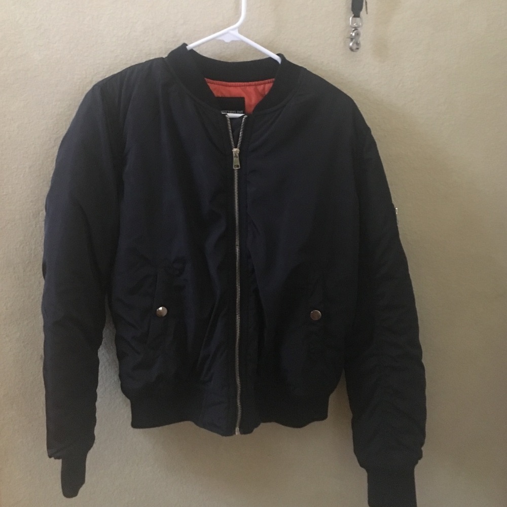Black bomber jacket